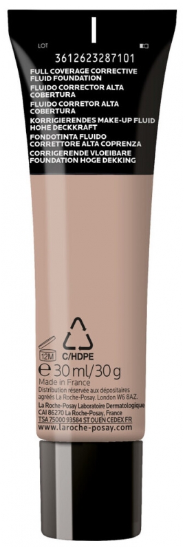 Correcteur Haute Couvrance Toleriane Fluide SPF25 La Roche-Posay 30ml - Teinte 12.5