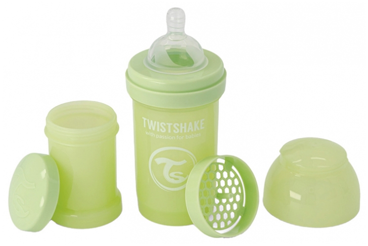 Twistshake Bottiglia Anticolica Edizione Limitata S 180 ml da 0 Mesi in su - Colore: Grigio chiaro