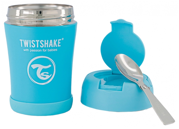 Biberon Isotherme Twistshake 420ml Rose Pastel - Chaud Ou Froid Jusqu'à 10 Heures, Sans BPA, Acier Inoxydable