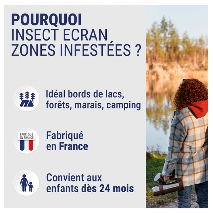Flacon Insect Insect Ecran Zones Infestées Adultes et Enfants Flacon 100 ml ...